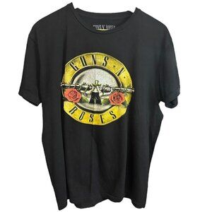 Guns N Roses Band Tee Black‎ 100% Cotton Music Rock n Roll Size Large